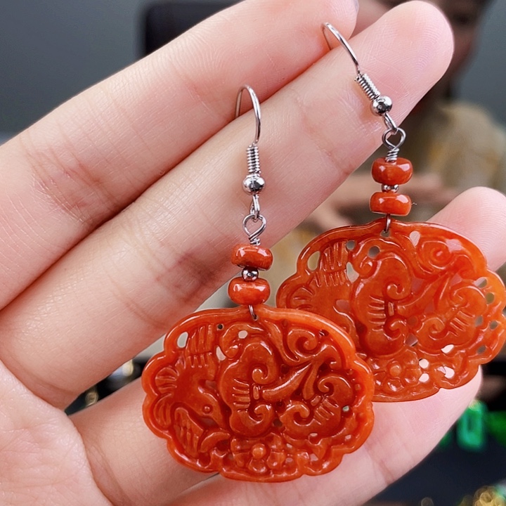 翡翠耳饰未镶嵌饰品