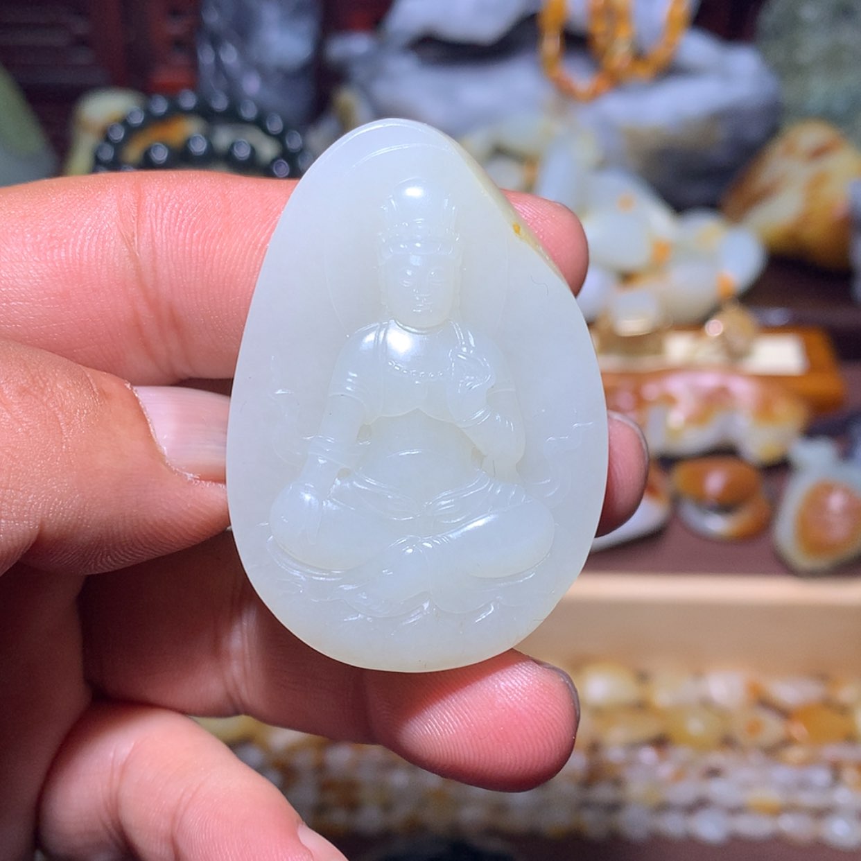 【闪购商品】和田玉挂件未镶嵌观音