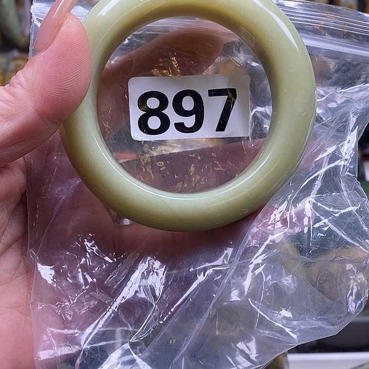 吉***コ蛇纹石玉未镶嵌手镯