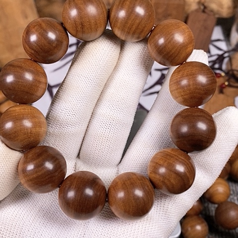 檀香木手串/手链春*老山檀香黑肉虎纹2.0圆珠