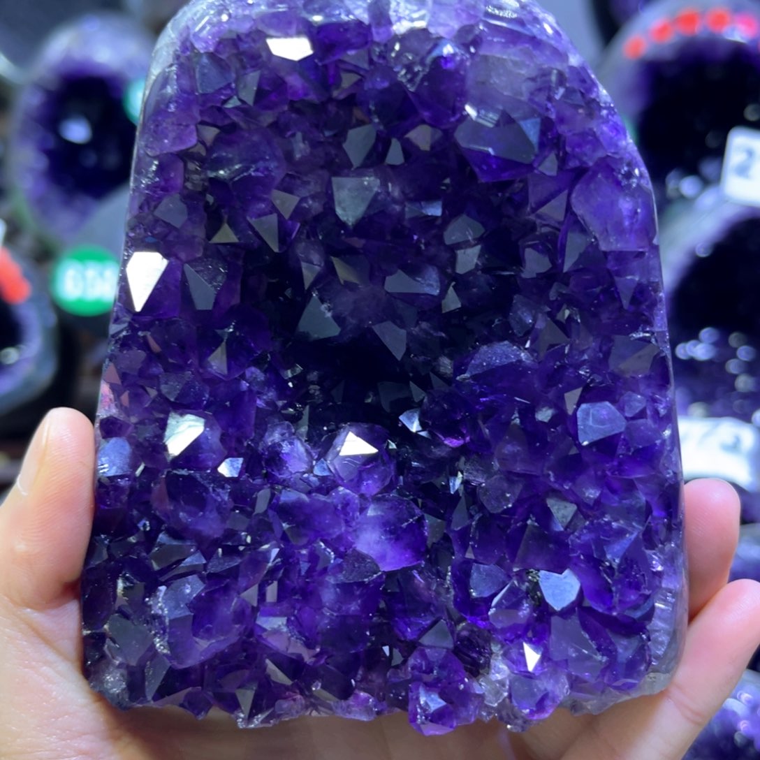 紫晶摆件未镶嵌紫水晶