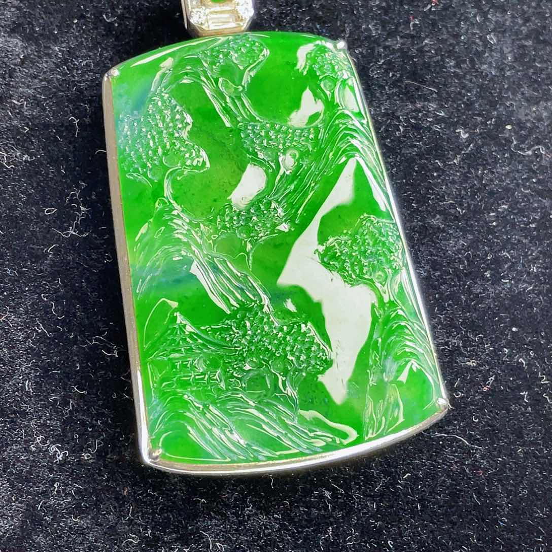 翡翠吊坠(不含链)未镶嵌