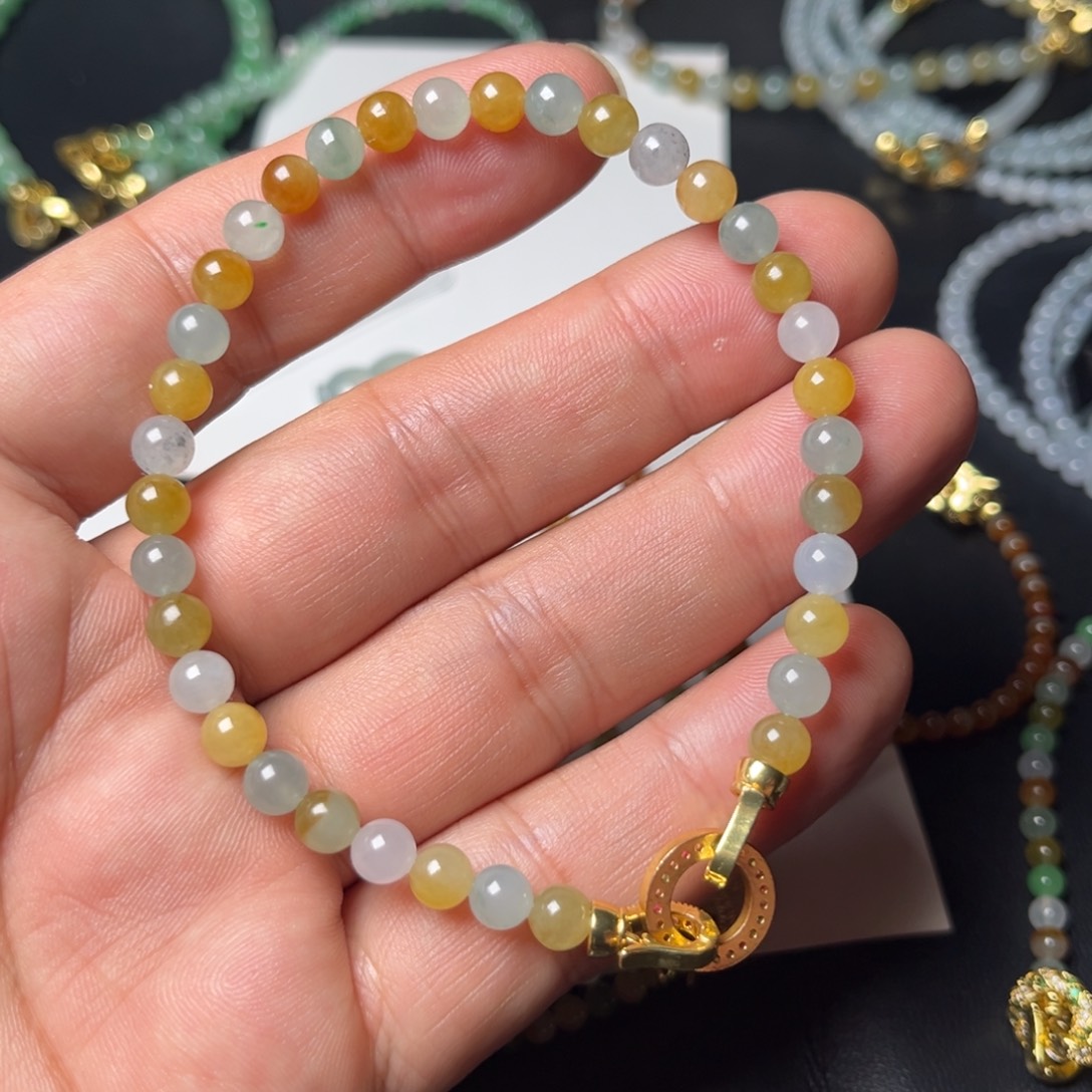 定制翡翠未镶嵌翡翠手串定制