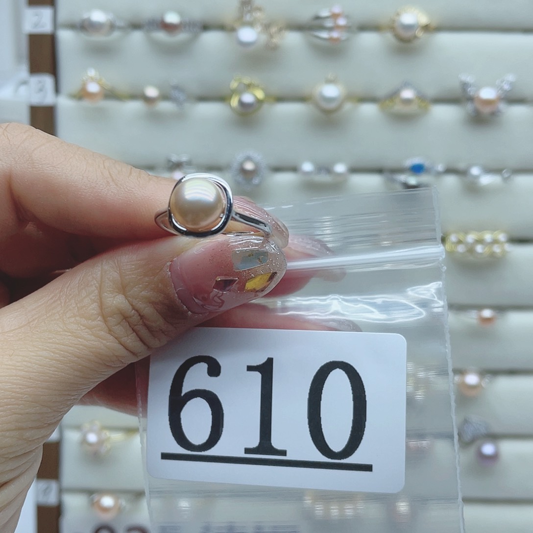 淡水珍珠珠宝奇石银S925镶嵌610