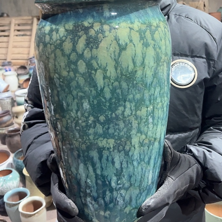 紫砂花盆高42口20————-