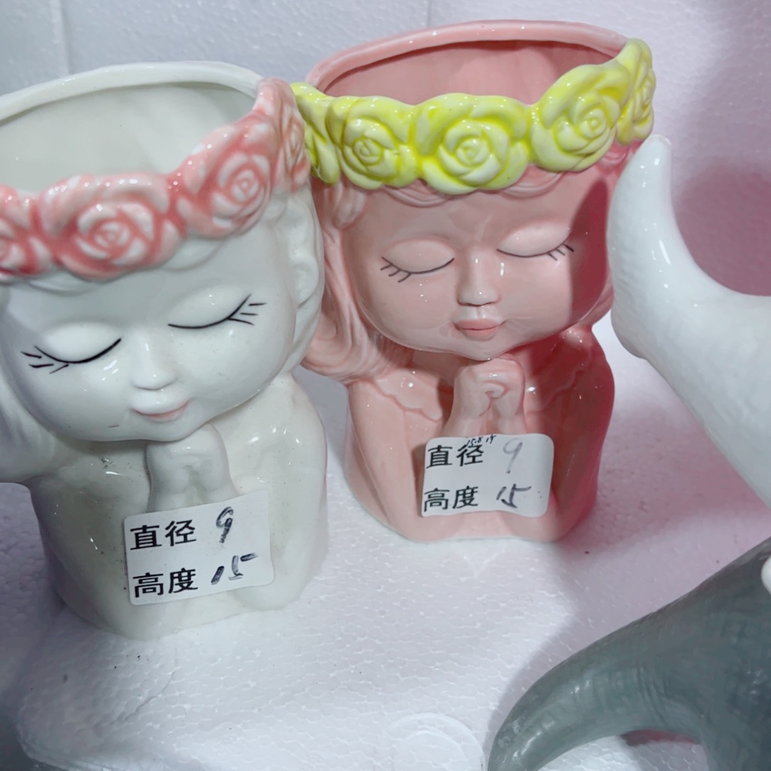 有孔，陶瓷花盆满10米包邮发货