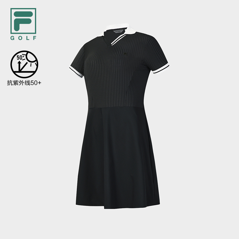Fila/斐乐女士高尔夫系列显瘦时尚透气夏季基础连衣裙2026短袖