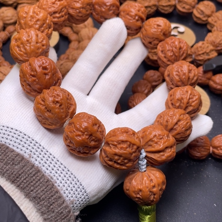 1***1手串文玩核桃矮壮龙脊京八