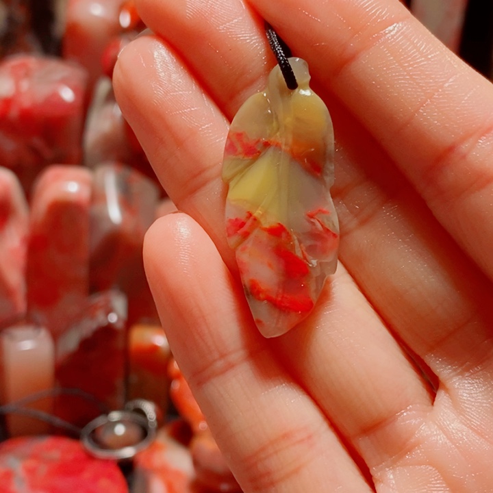 巴林鸡血石巴林鸡血挂件