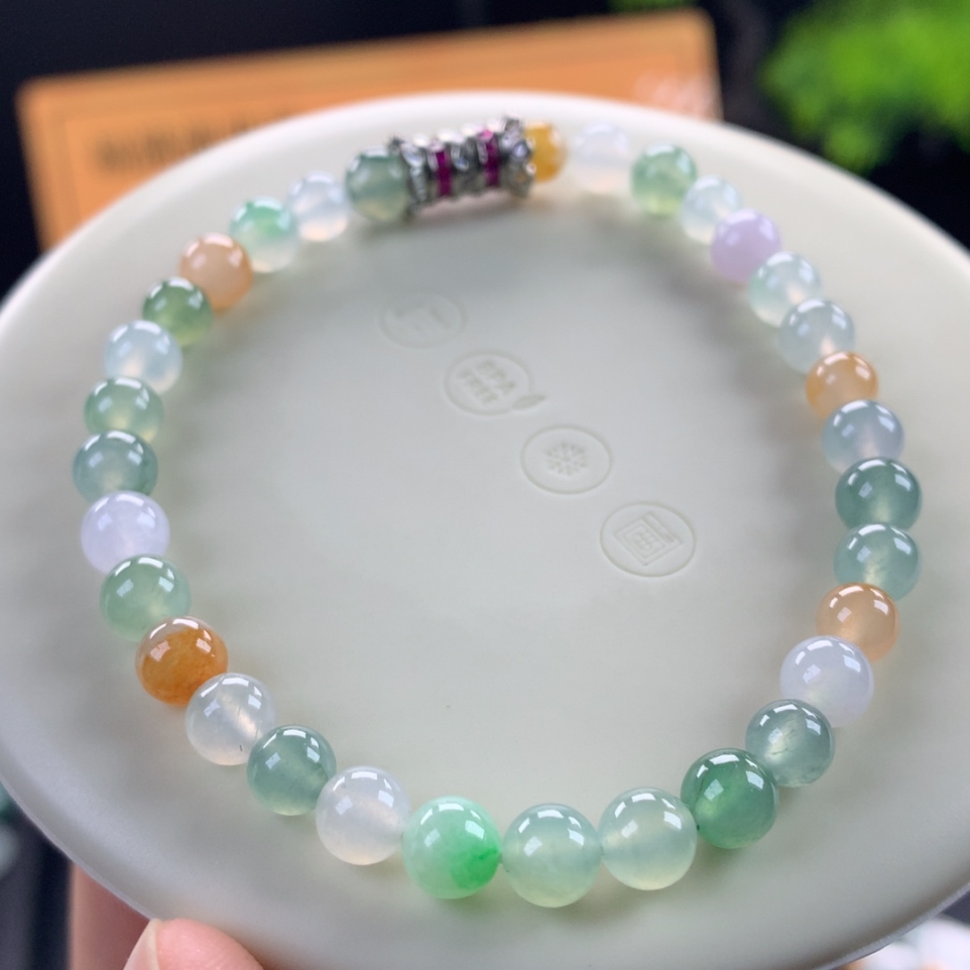 翡翠未镶嵌手链卡6