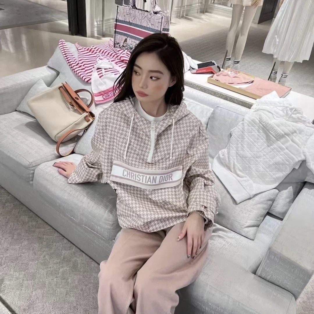 99新 DIOR/迪奥 满印冲锋衣外套 粉色 S码 GM000440