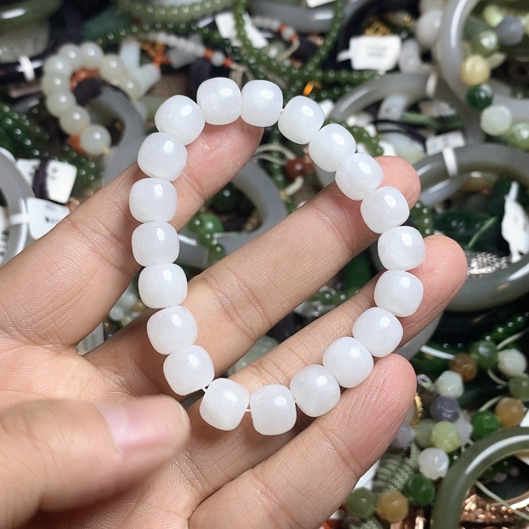 和田玉手串未镶嵌