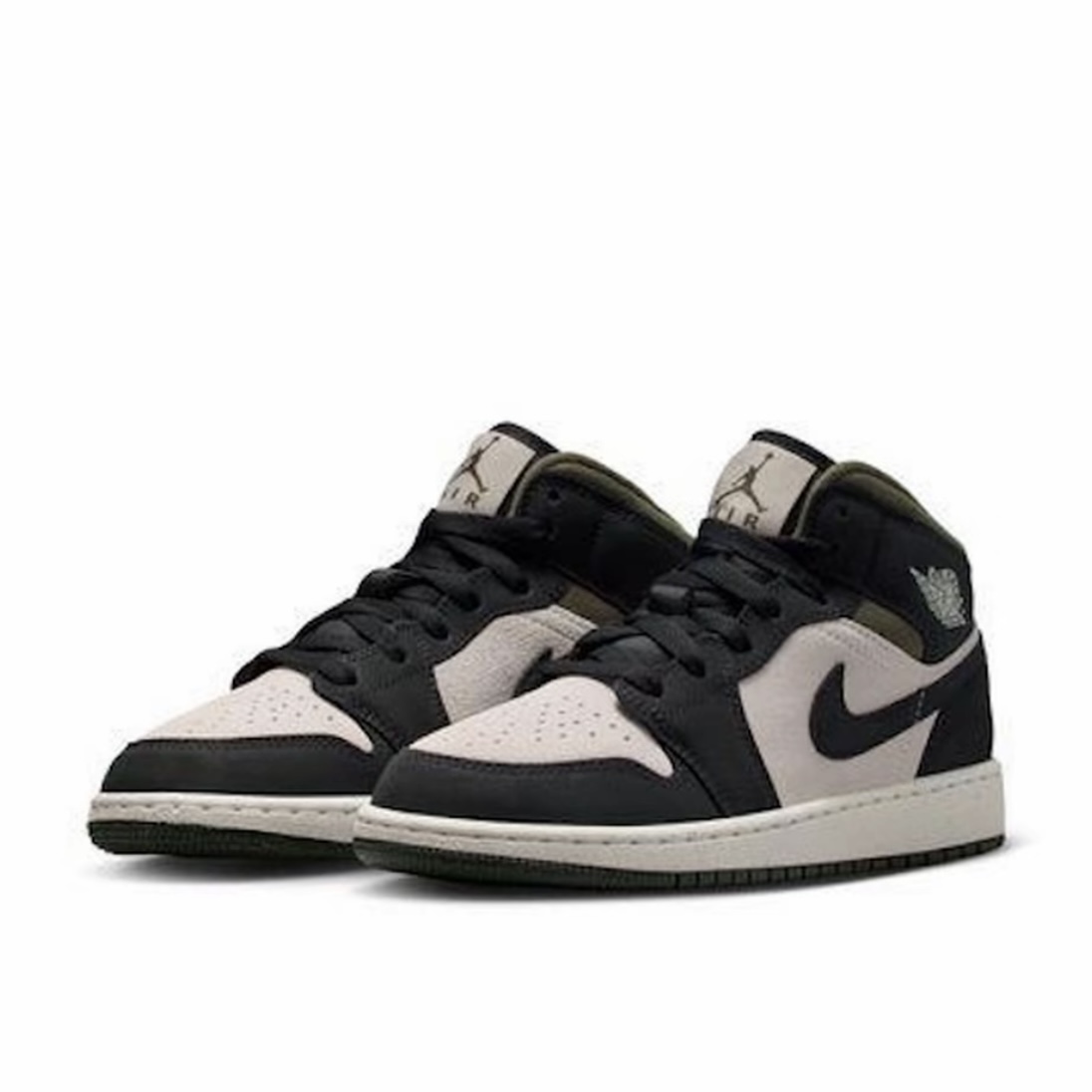 【滔搏联动】NIKE耐克女子流光风AJ1粉黑绿GS中帮板鞋HV4399-102