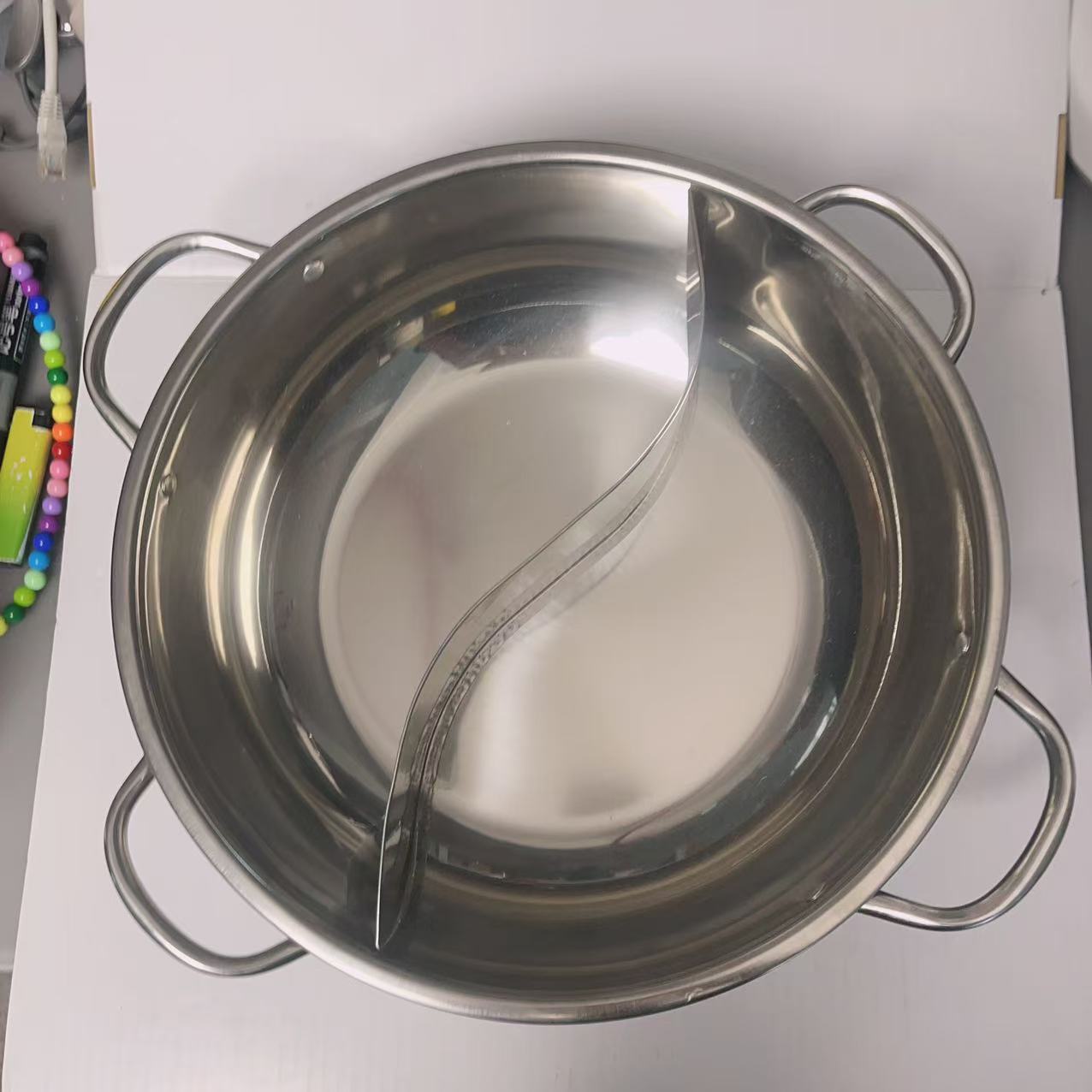 不锈钢加厚 汤锅鸳鸯锅套装