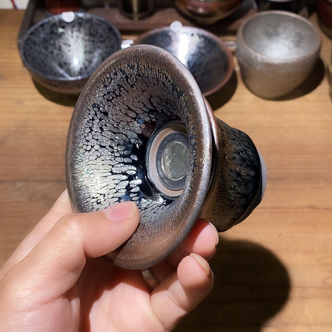 茶盏建盏茶漏一个