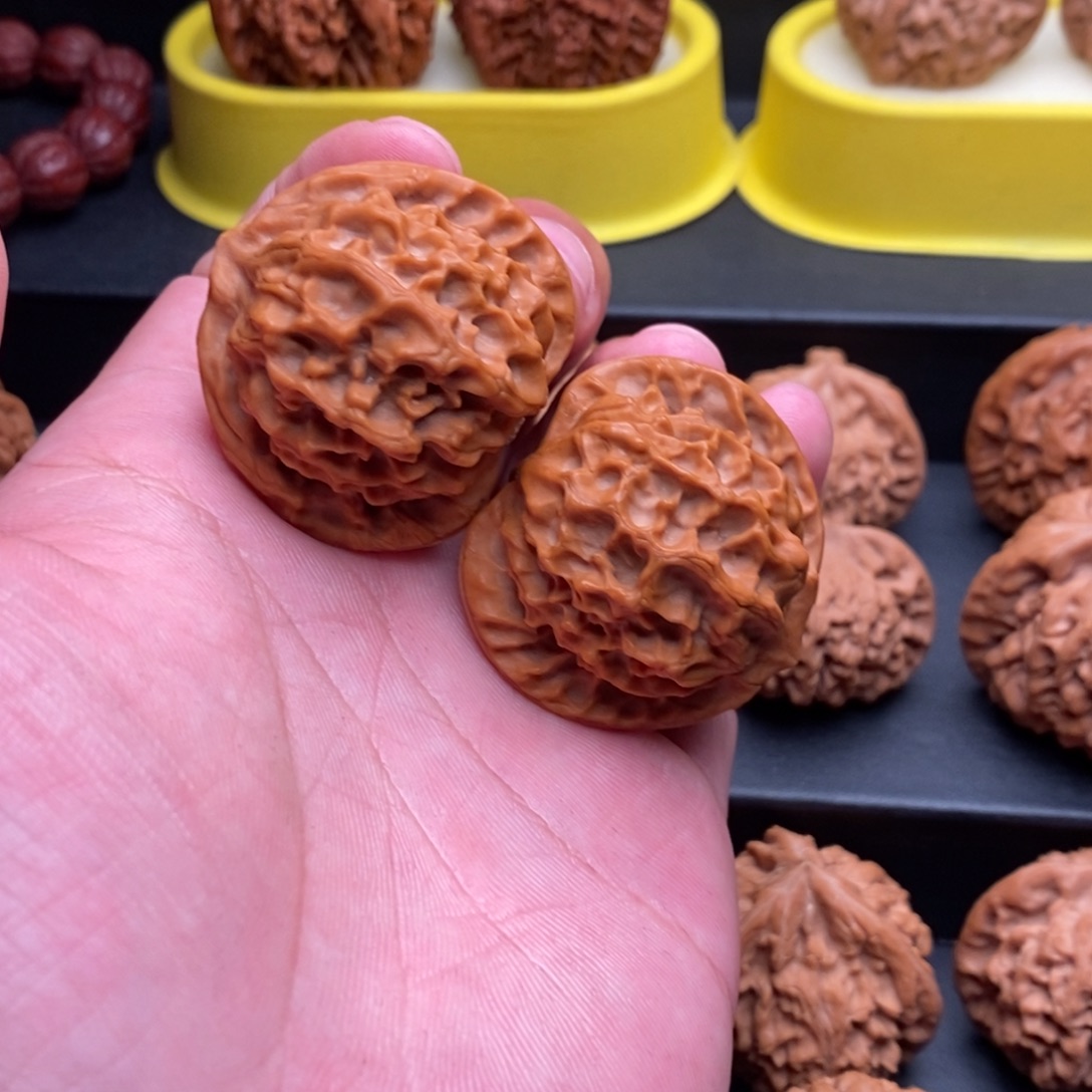 乄***杺吊坠文玩核桃42野龙麟