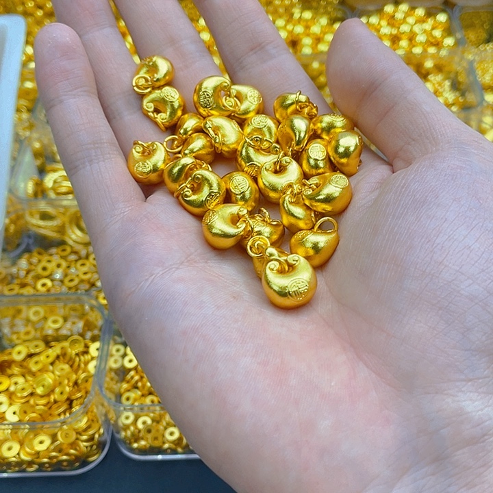 锆石铜合金纯色小胖福2个