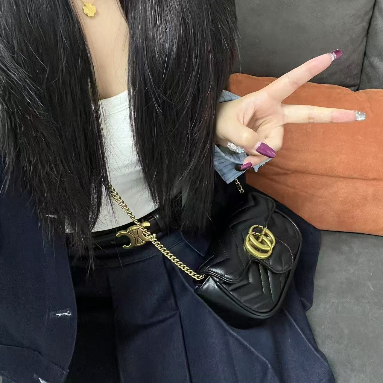 （18cm ） 25新款爱心包单肩斜挎包小号