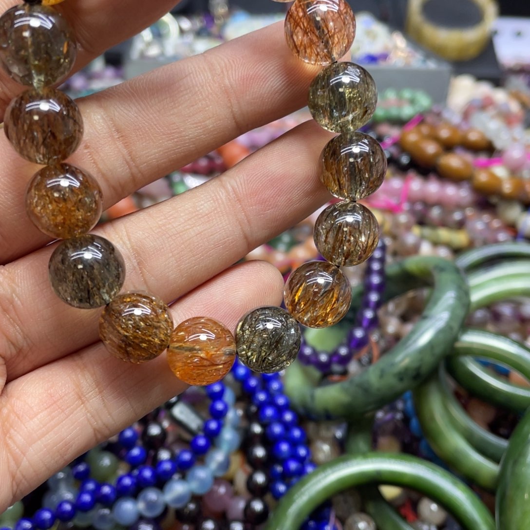 紫晶颈饰银S800镀金镶嵌