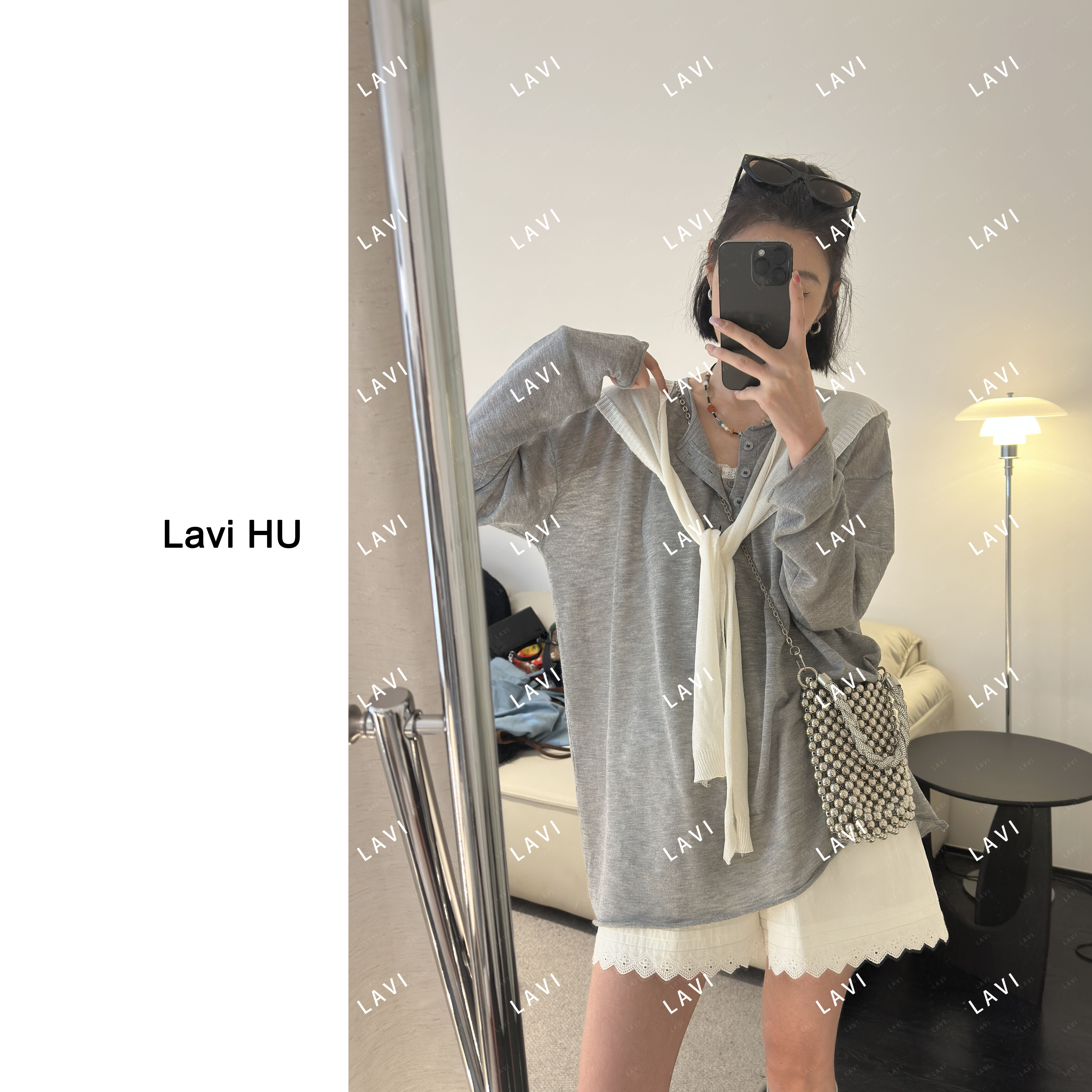 阴与晴 时尚长袖宽松百搭休闲毛针织衫2507#