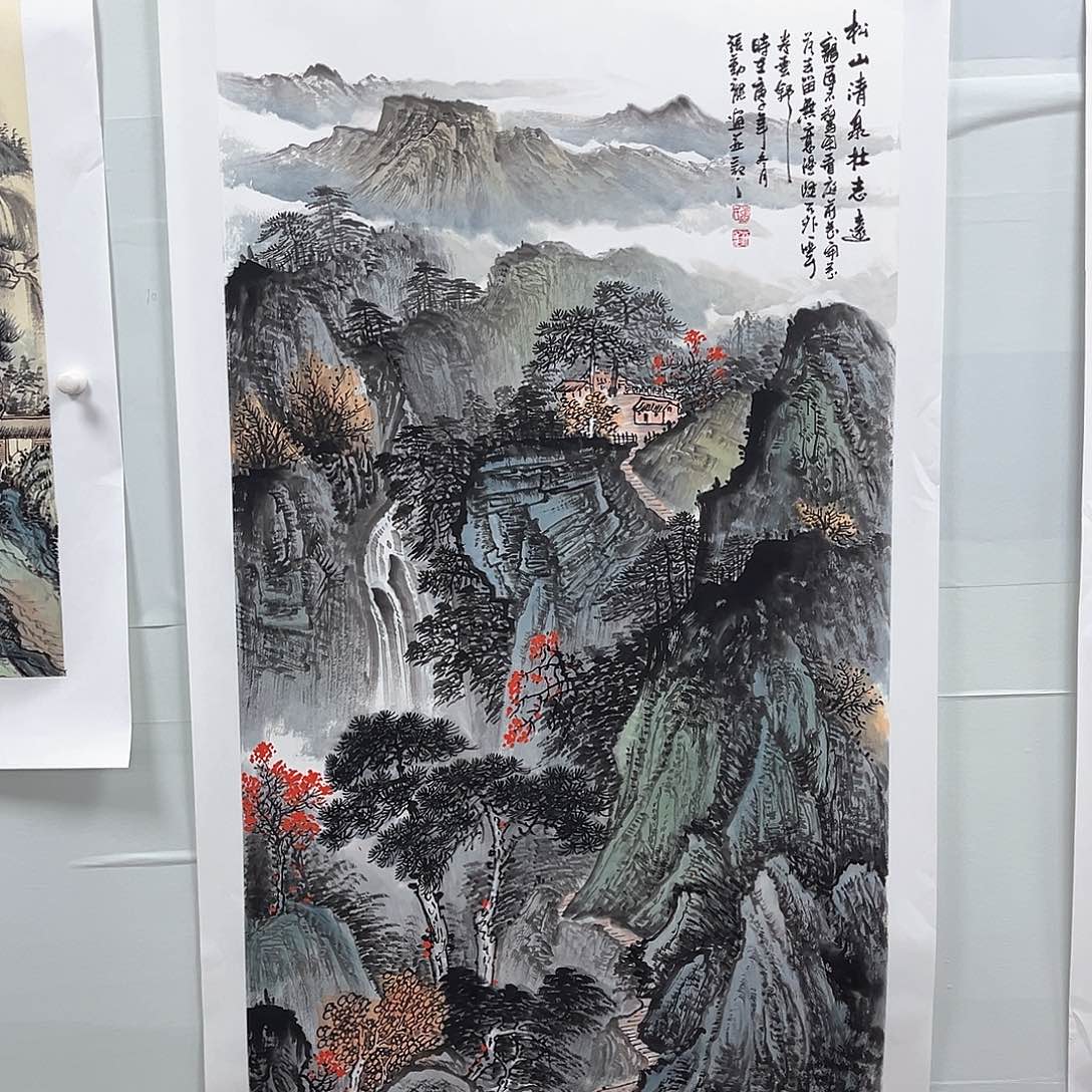 国画国画纯手工作品