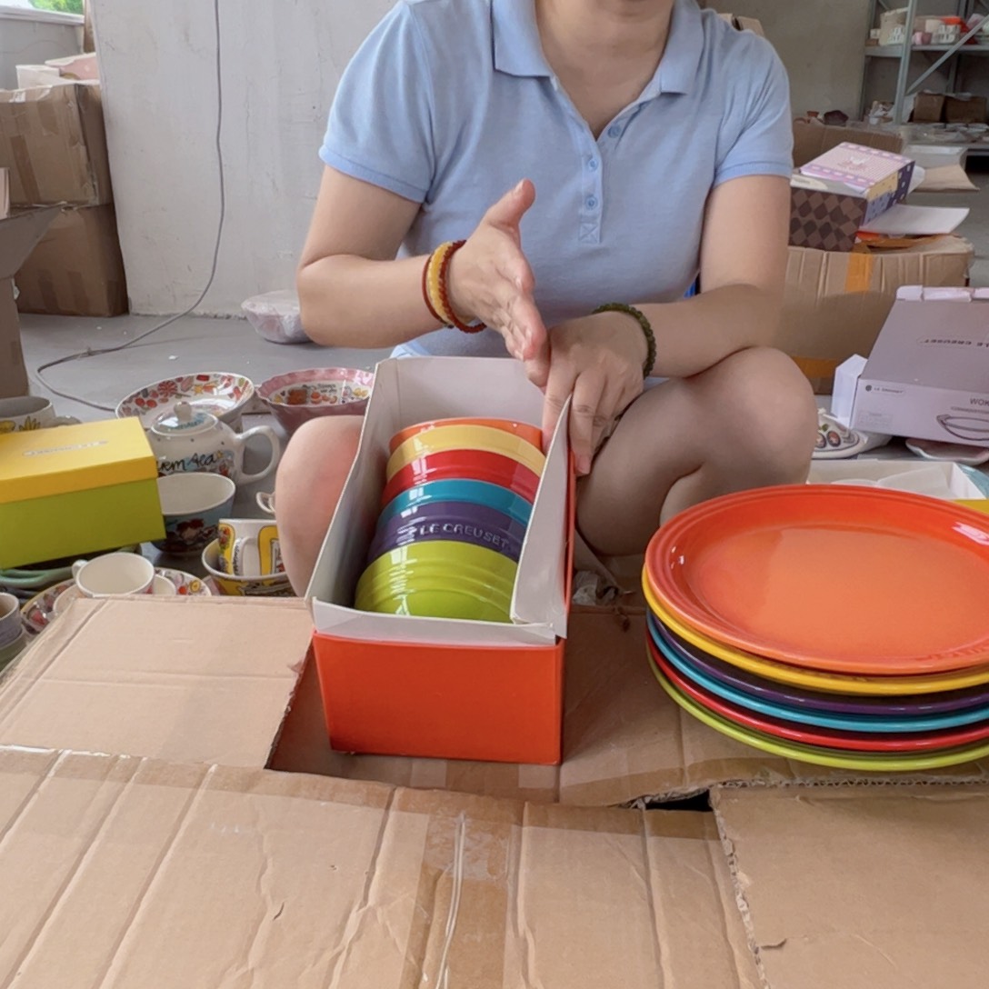 老姊妹家瓷器好漂亮4.75英寸6个装彩虹