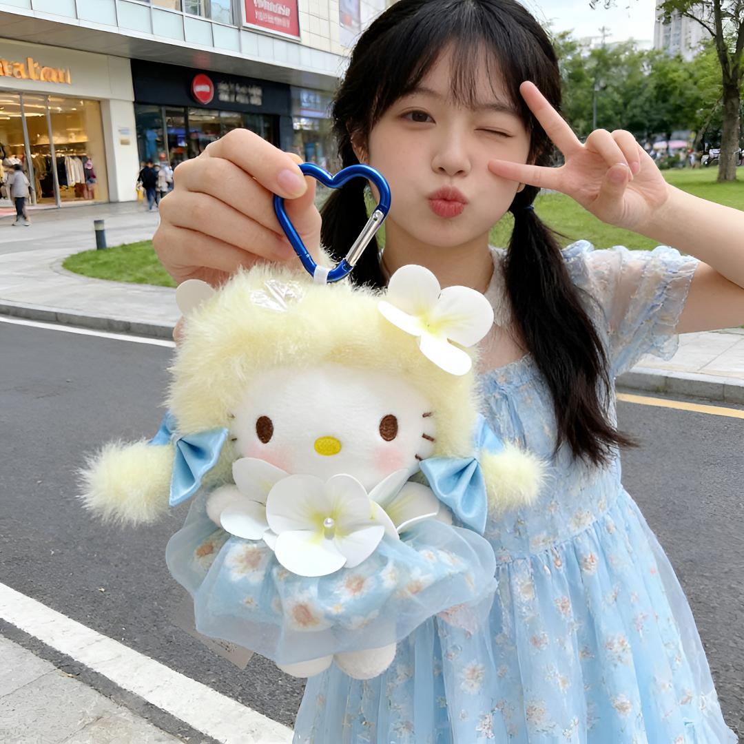 正版HelloKitty甜梦花仙KT挂件三丽鸥毛绒包挂玩偶送朋友生日礼物