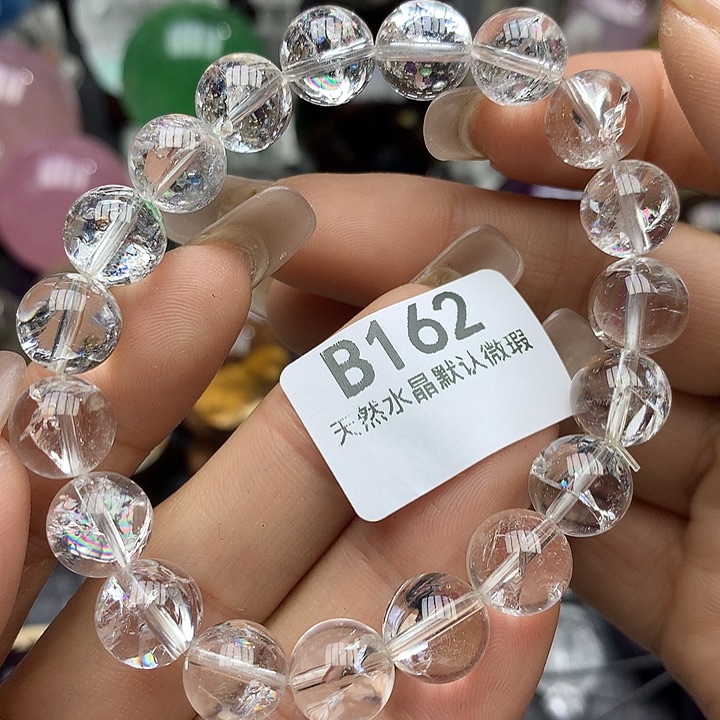 水晶手链10mm+未镶嵌水晶