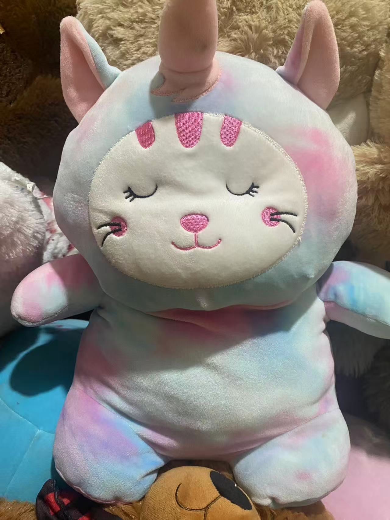 彩色可爱玩偶毛绒玩具女生生日礼物抱枕