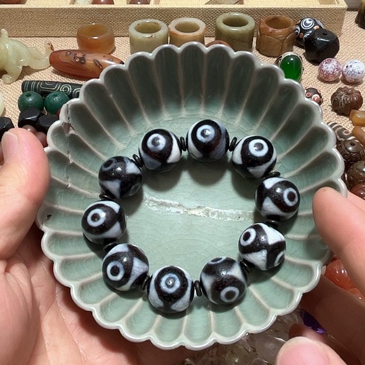 摆件中**化瓷器老物件摆件手工