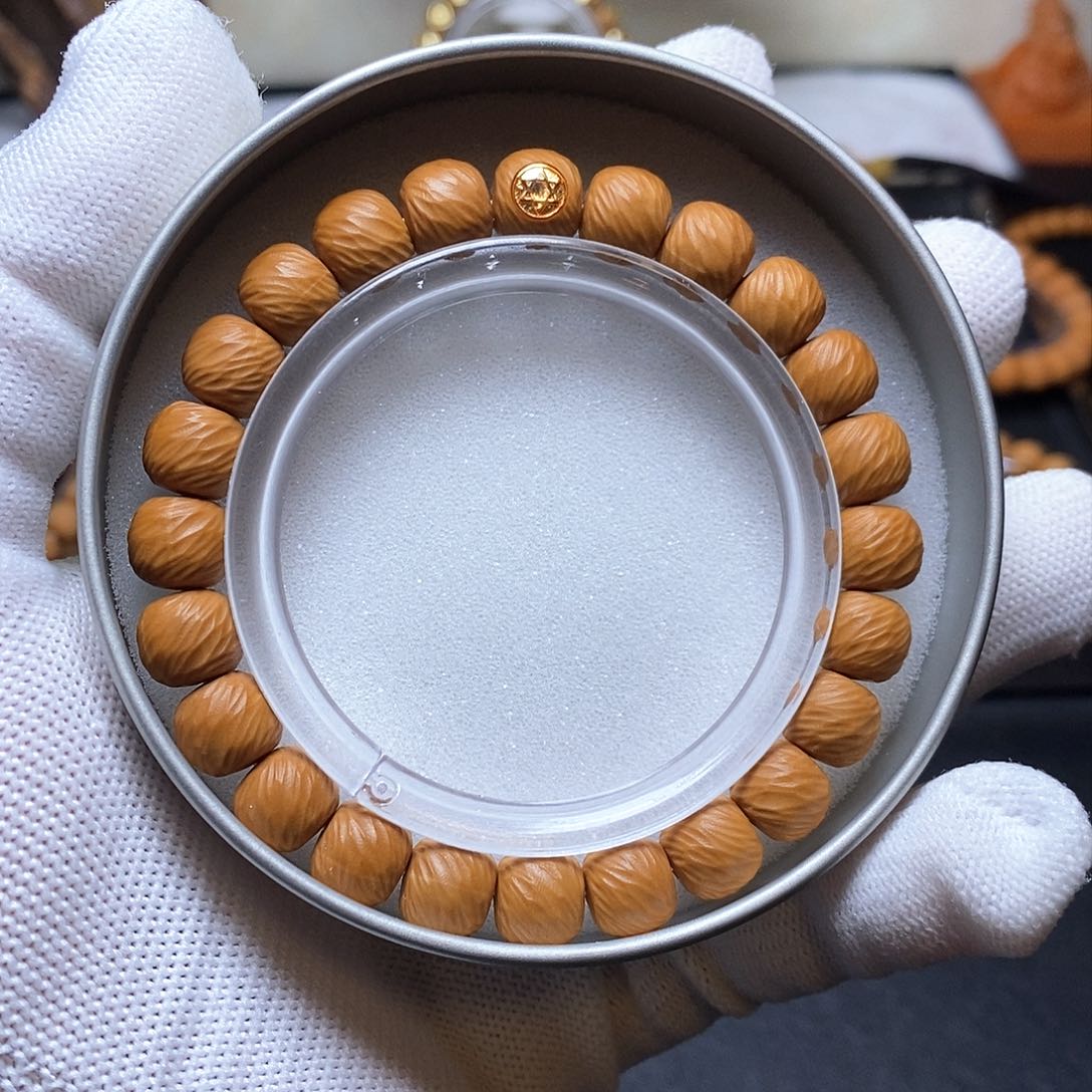 猴头核桃手串金标千刃云锦 10左右 161号