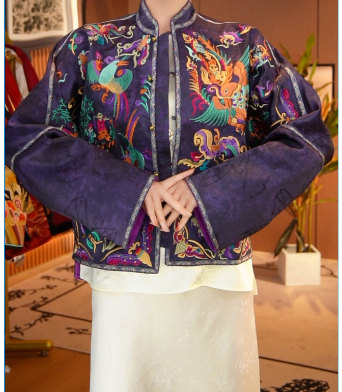 默·苗绣重工刺绣提花外套2025A2188——小羊