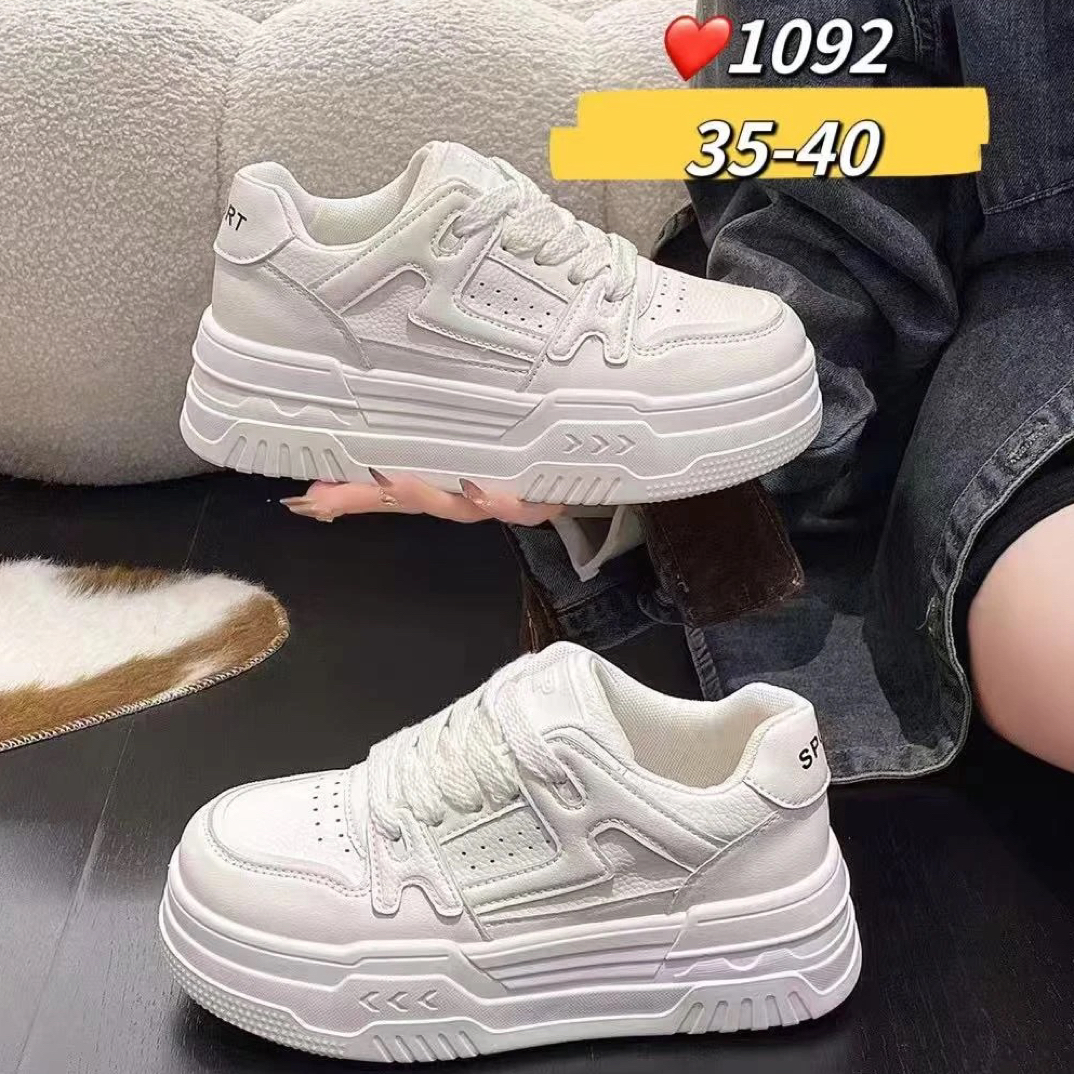 1092时尚百搭休闲厚底小白鞋（工厂福利）