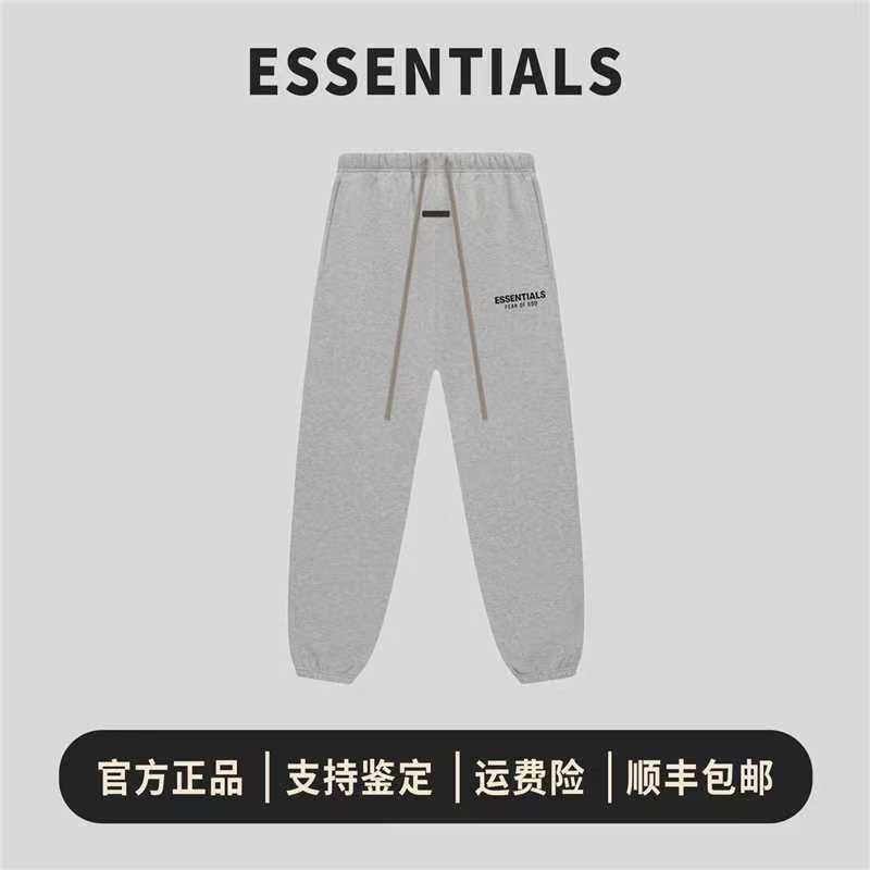 ESSENTIALS SS24 休闲裤男字母高街长裤束脚裤运动裤子卫裤