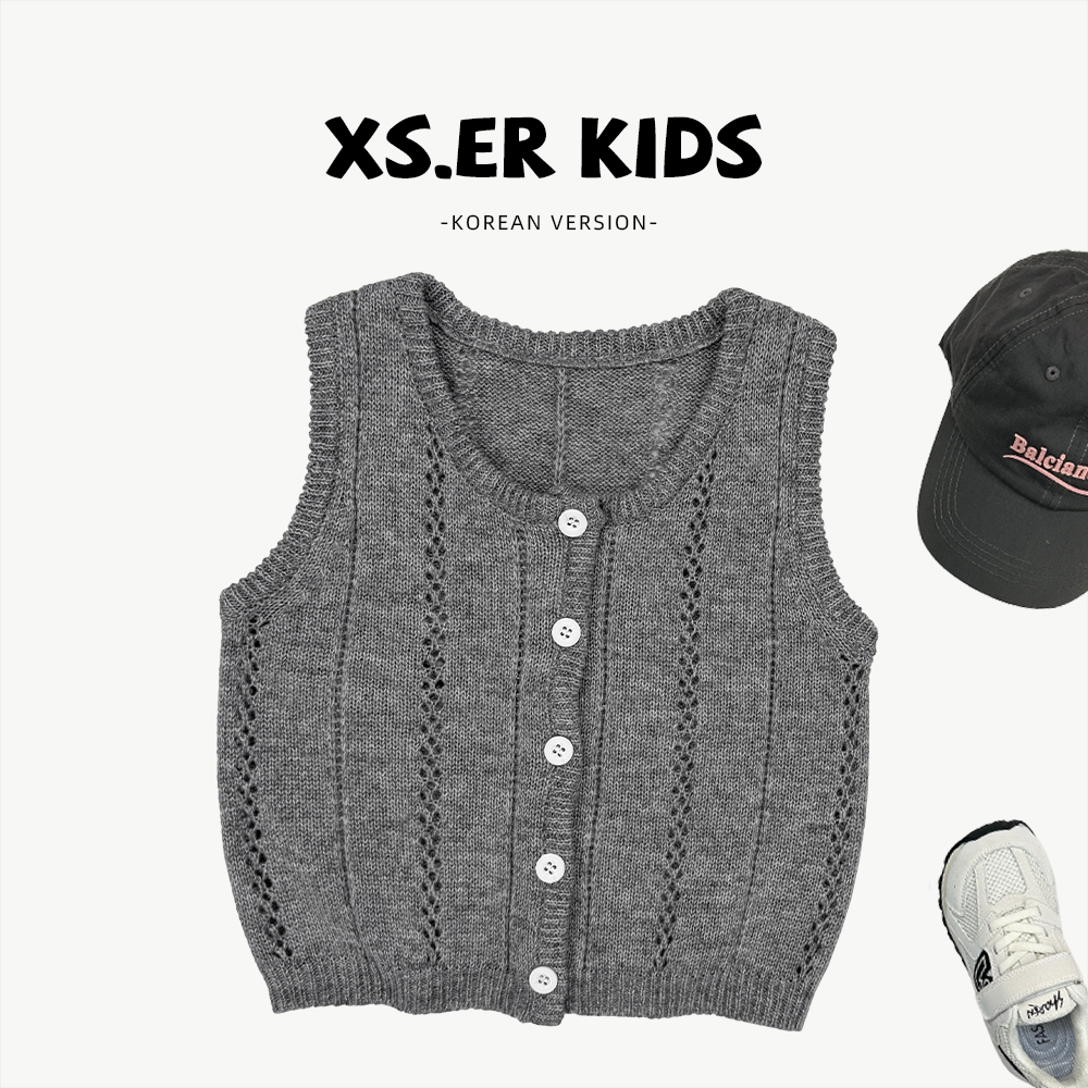 【小首尔】春秋季男童韩版针织马甲HBB6847