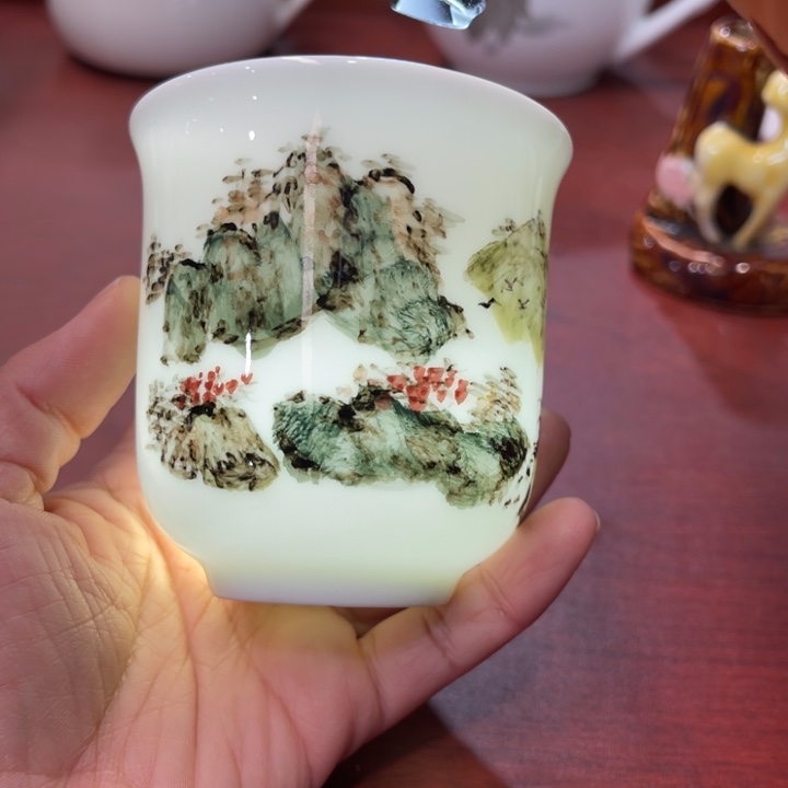 醴陵高温瓷手绘100毫升杯