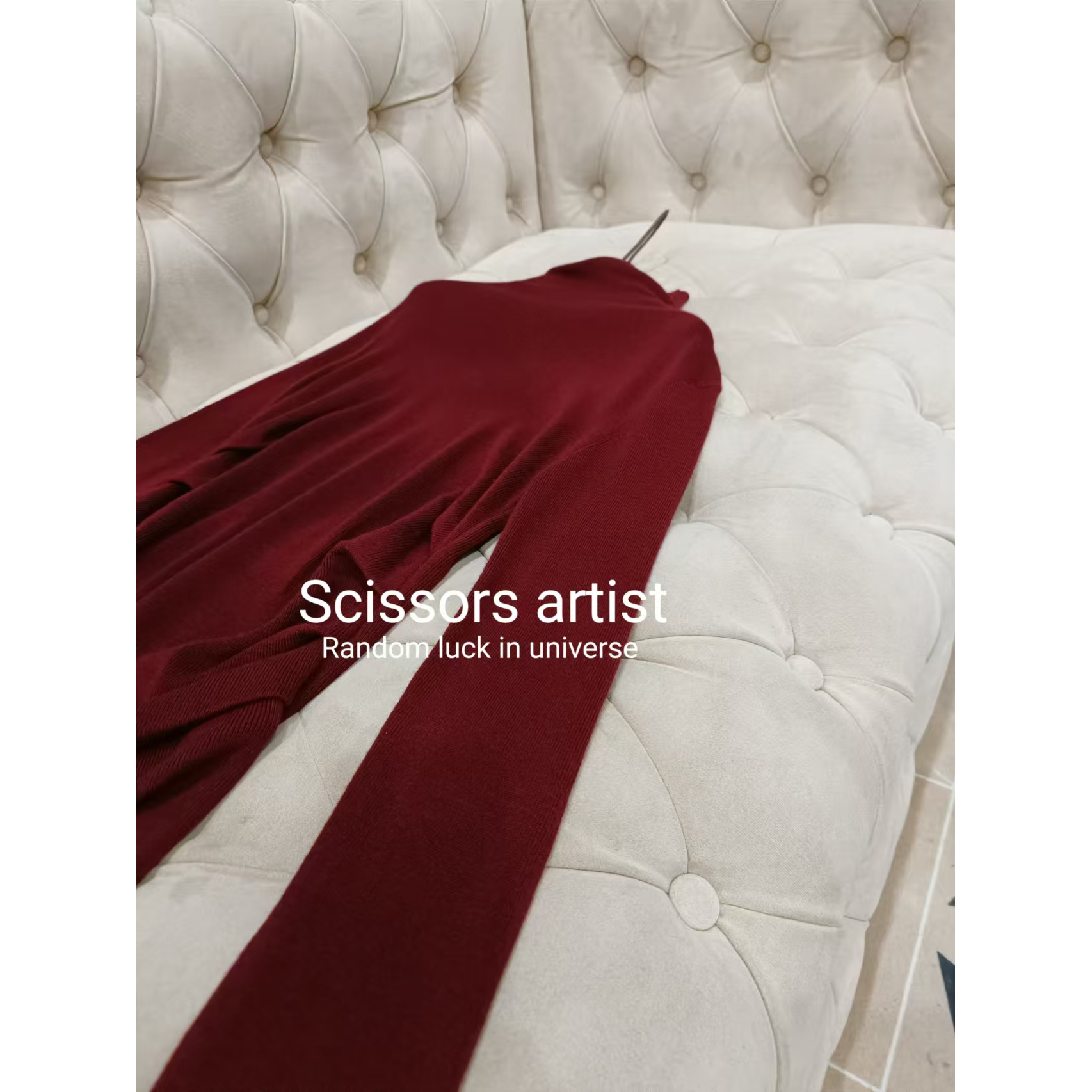 【Scissors artist】高端设计师走秀女装针织衫2721