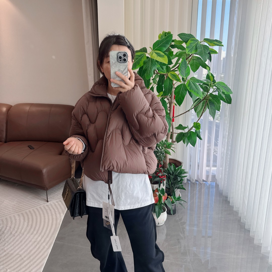 立领宽松型常规款常规短款韩版菱格保暖