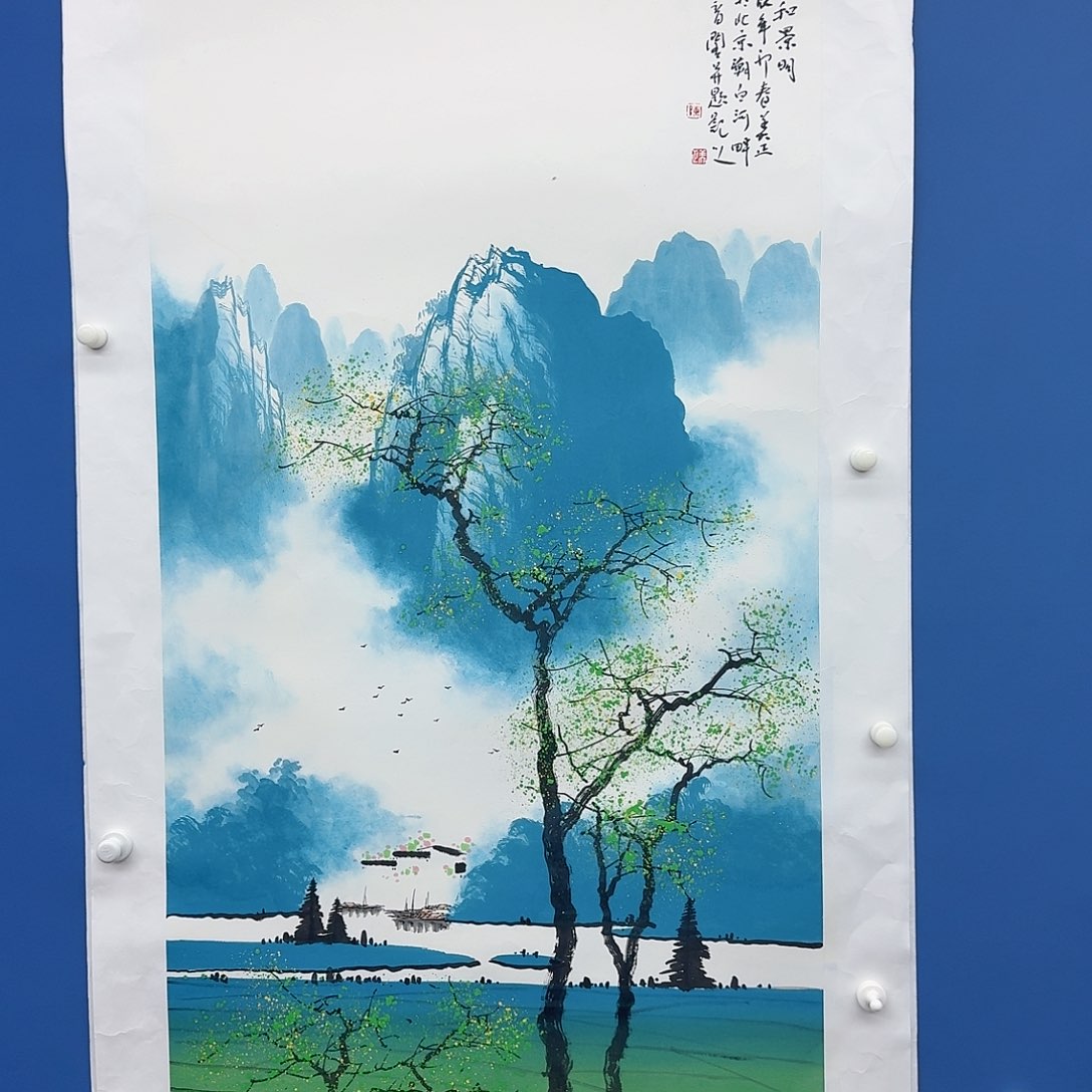 国画多次参加国内外大型