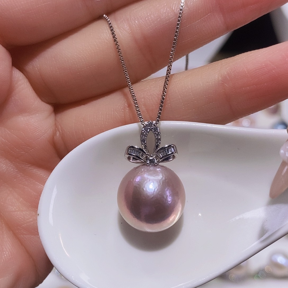 淡水珍珠颈饰银S925镶嵌