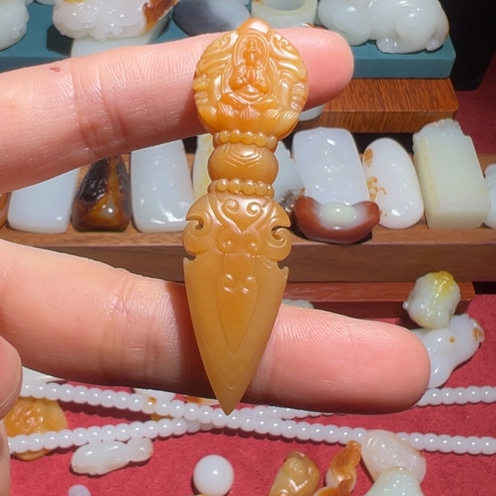 和田玉未镶嵌挂件