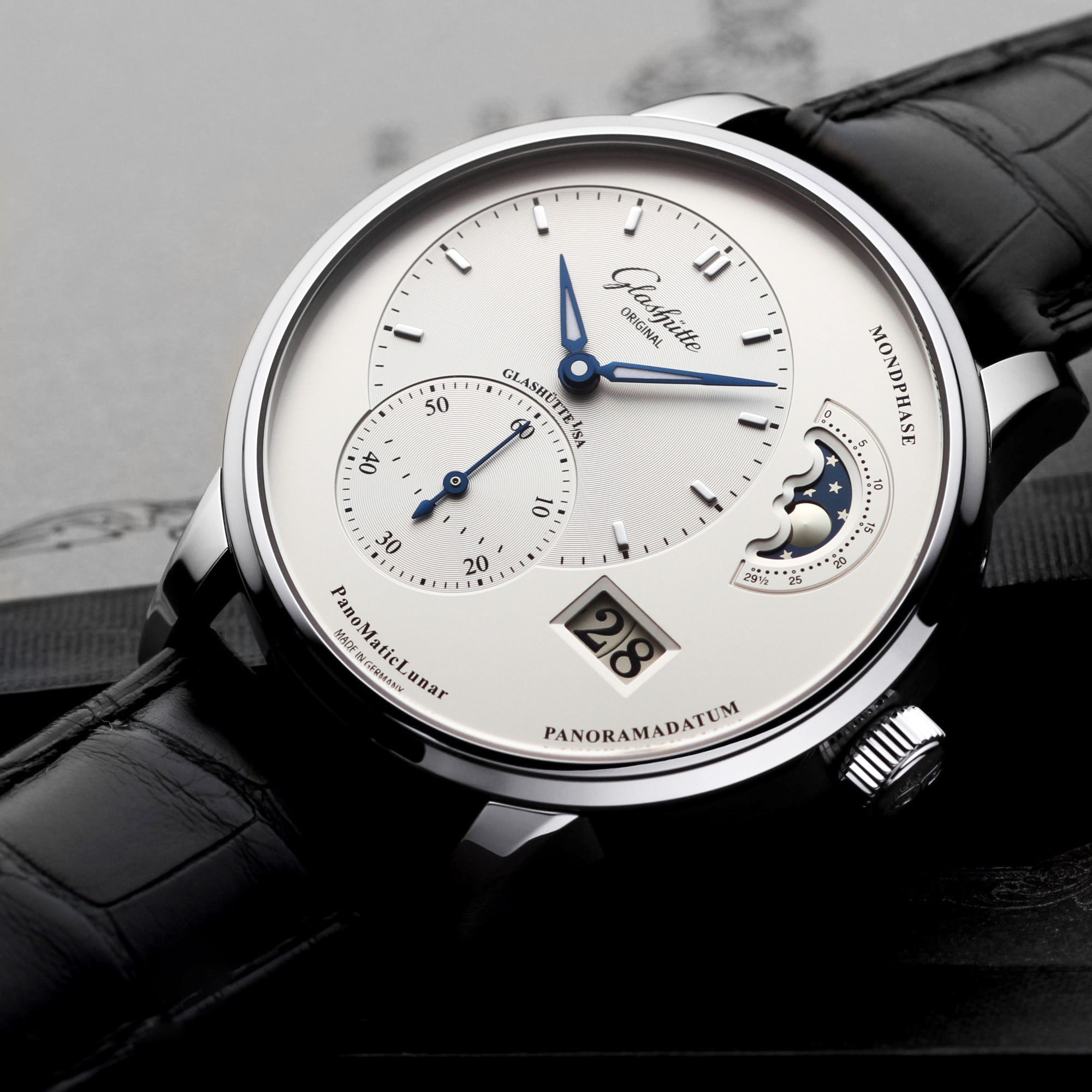 99新 Glashutte Original/格拉苏蒂 男士手表1-90-02-42-32-05