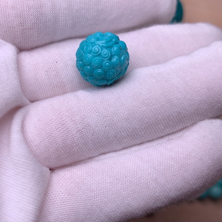 绿松石唐狮13.3未镶嵌