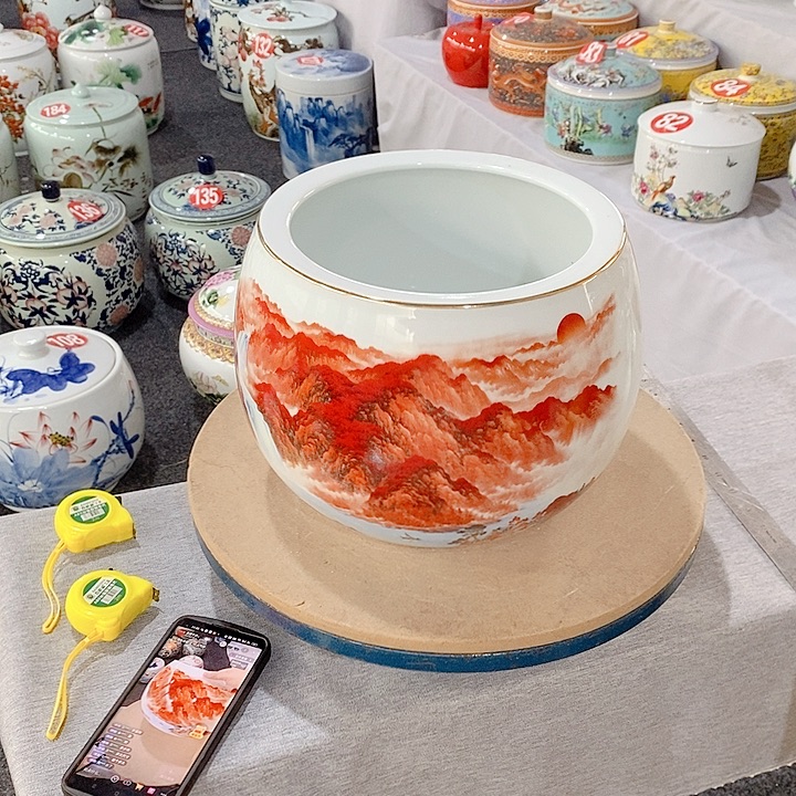 瓷片鸿运当头陶瓷聚宝盆