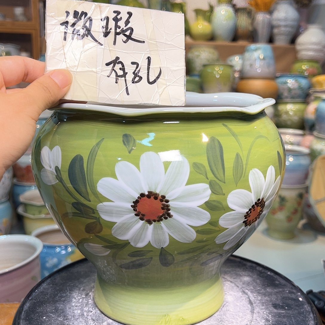 景德镇陶瓷花盆微瑕147