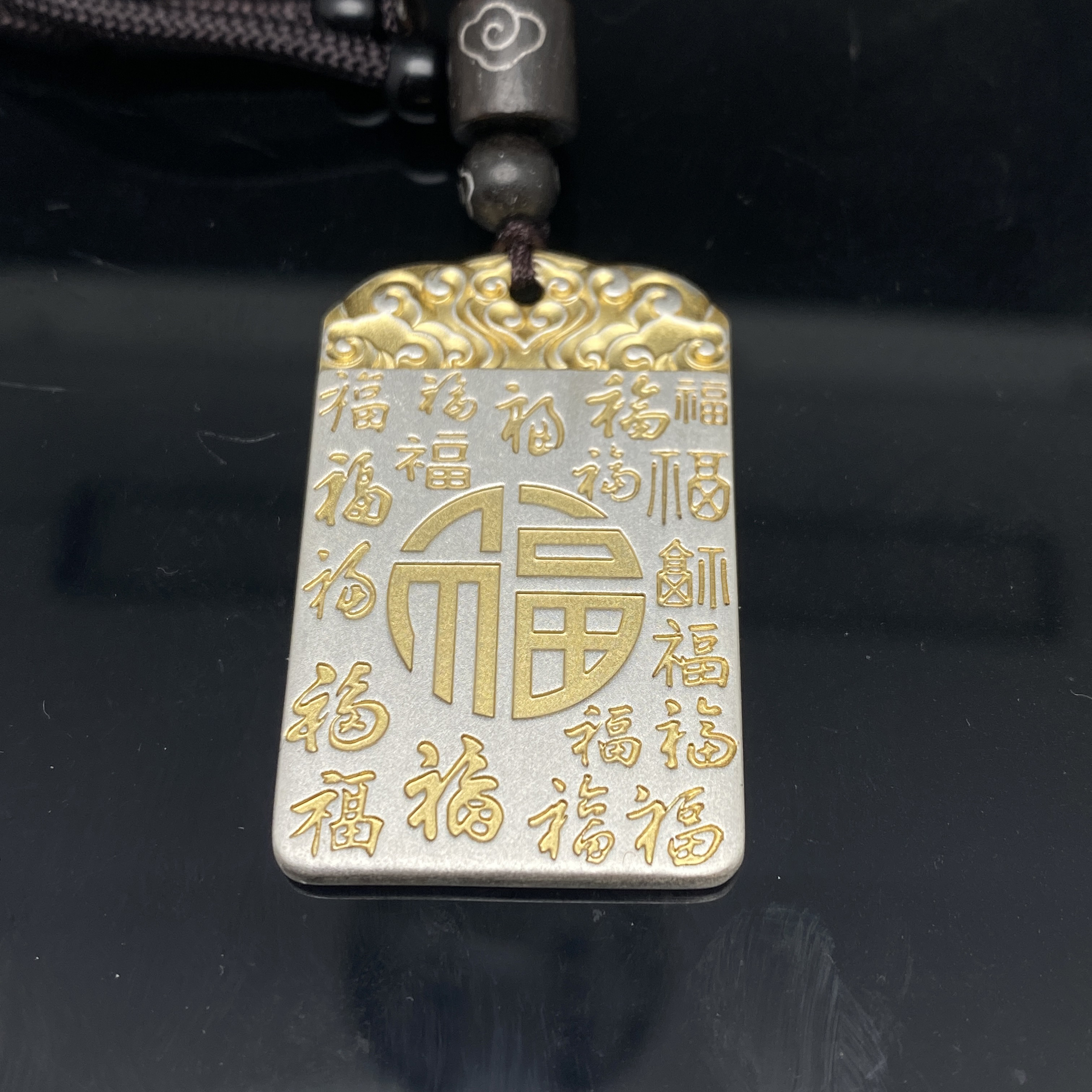 B0417GMD702足银景泰蓝项链