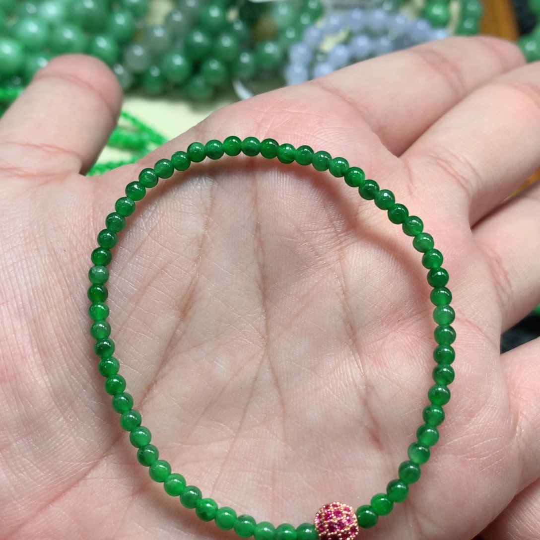 未镶嵌手链翡翠翡翠