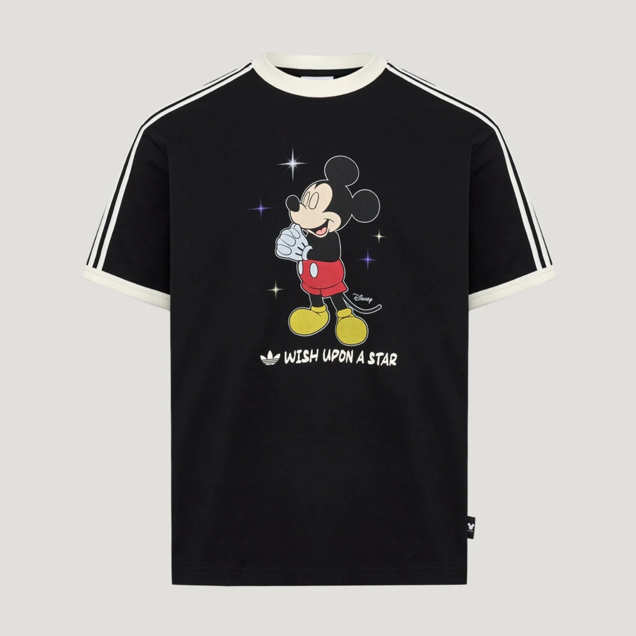 DISNEY迪士尼联名运动短袖T恤男女新款阿迪达斯官方三叶草KT7774