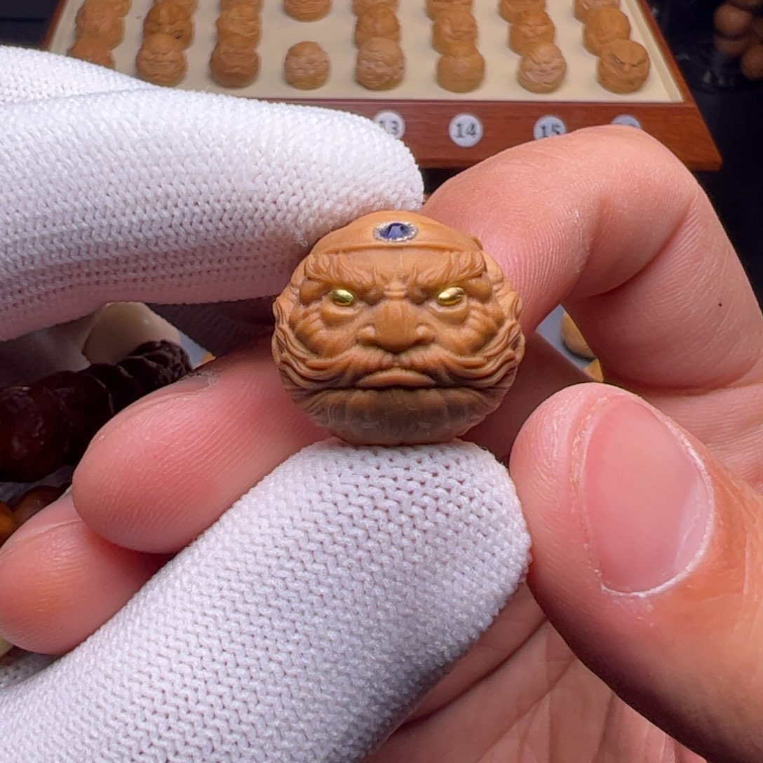 猴头核桃把件钟馗头福利