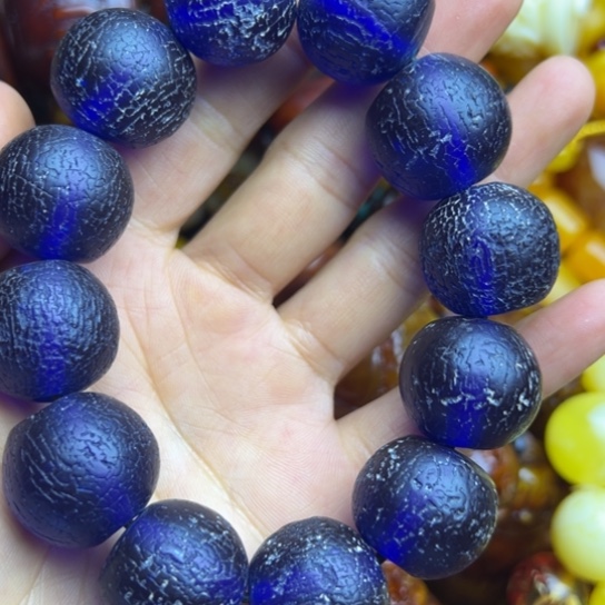 琥珀未镶嵌手链蜜蜡